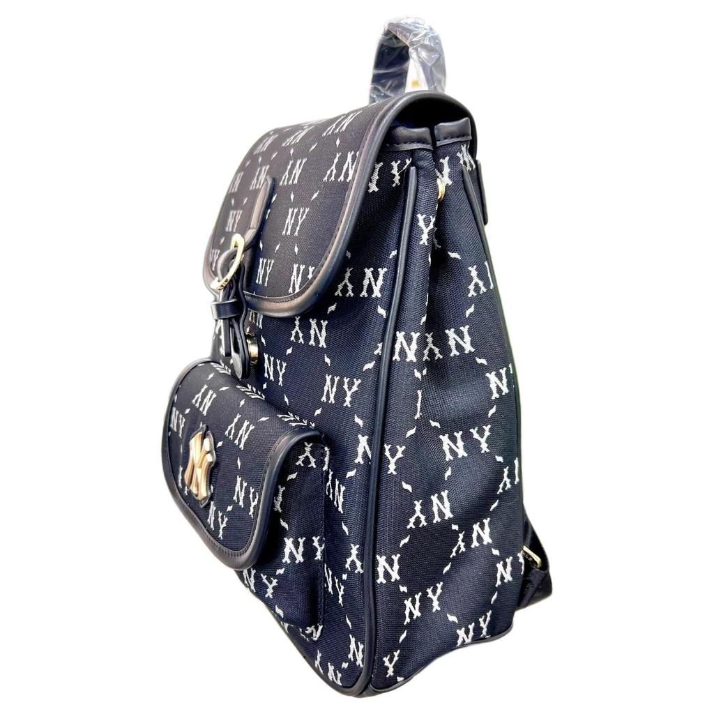 New MLB Polyester Backpack Unisex Black 7ABKMD74-50BKS