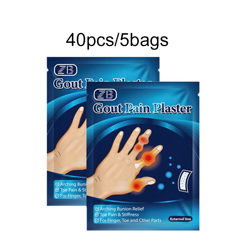 

8шт/пакет Патч для лікування подагри, патч для лікування подагри, патч для коректора великого пальця, наклейка, наклейка, пов’язана з болем на пальці стопи. 40PCS