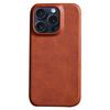 For iPhone 16 Pro Case Calf Texture PU Leather Hard PC Protective Phone Cover