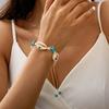 Simple Adjustable Woven Rope Handmade Bracelets for Women Men Boho Shell Conch Starfish Charm Bracelet Summer Beach Jewelry Gift