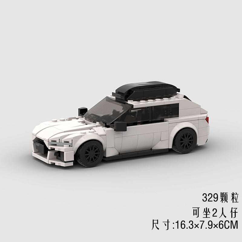 MOC Viteză Sport Super Mașină de Curse Model Blocuri de Construcție Cărămizi DIY Oraș Tehnic Raliu Mare Vehicul de Curse Cadou de Crăciun Jucărie