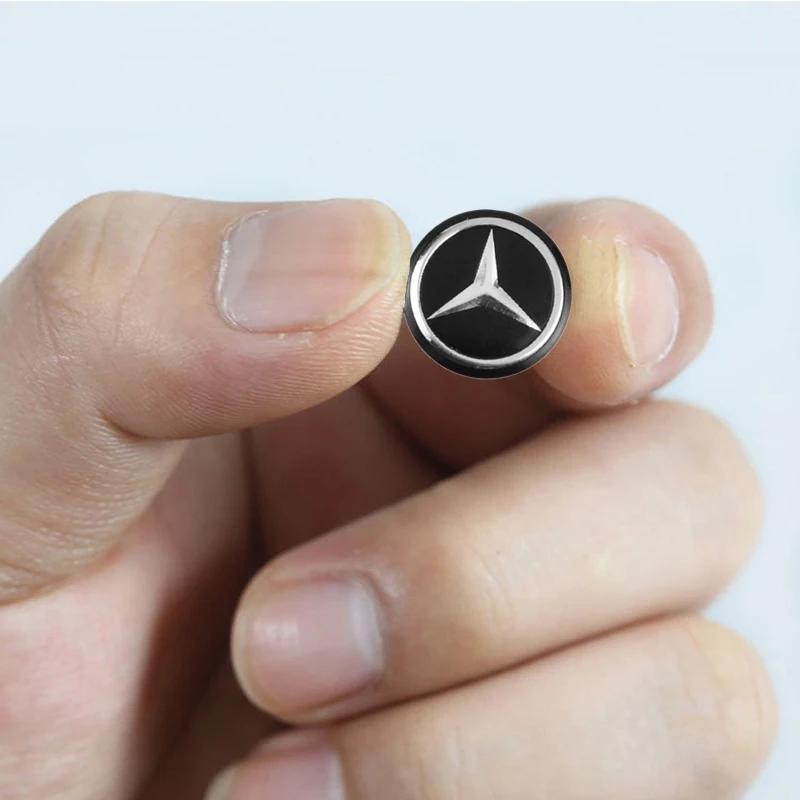 GLC GLB 14mm Auto Fernbedienung Schlüssel Aufkleber Aluminium Emblem Decal Für Mercedes Benz AMG Smart W205 C300 W203 W206 W108 W124 W126 W140 W