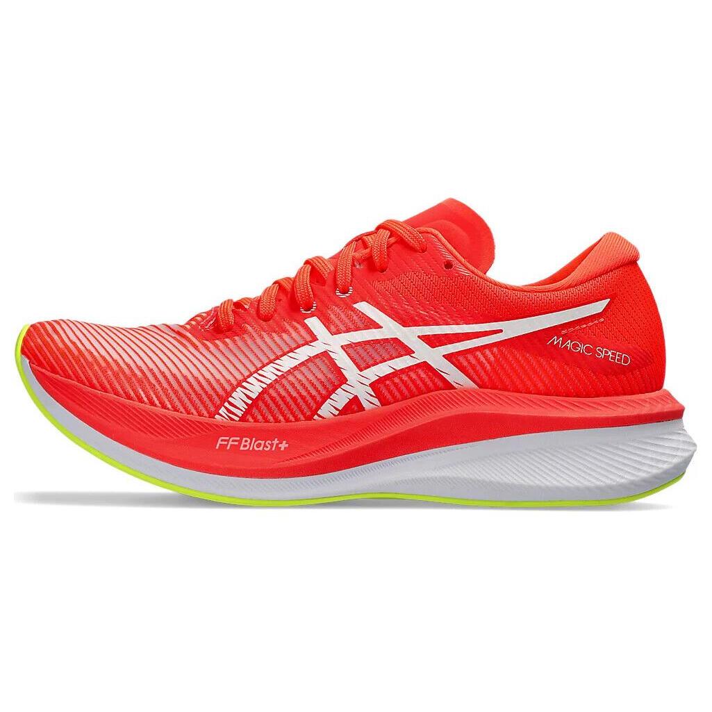 

New Asics Magic Speed 3 Sunrise Red White Women s 1012B518-600 36