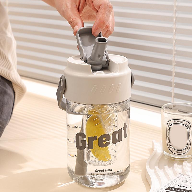 

Чашка для води Високоякісна Літня Велика Місткість Соломка Чашка для води Літня Відкрита Портативна Велика Місткість Чашка для води 800ml білий