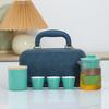 Ceramic Outdoor Camping Portable Travel Tea Set Business Company Bank Souvenir Gift Set