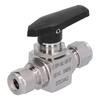 Ball Valve Stainless Steel 316L 3‑Piece Mini Female Replacement Switch Device 10mm