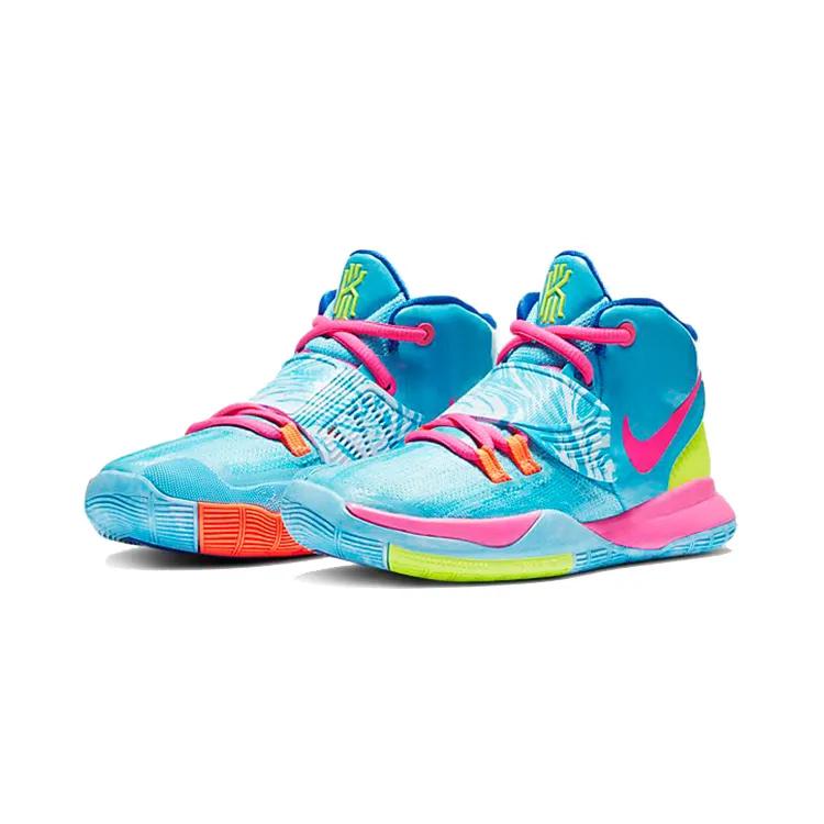 Nike Kyrie 6 PreSchool 'Pool' (Unisex) Baltic Blue / Hyper Royal / Volt / Hyper Pink Kids' Basketball Shoes CZ4693 409