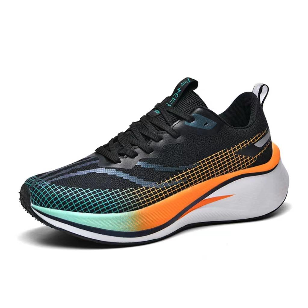 Men'S Shoes Student Running Sneakers Lightweight And Comfortable Male And Adolescent Fly-Woven Breathable Mesh Outdoor Casual Shoes