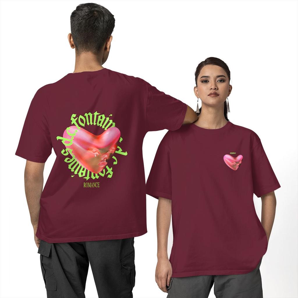 T-shirt Romance Fontaines D.C. T-shirt di tendenza a maniche corte Y2K Base da spiaggia 100% cotone Girocollo Taglie forti