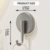 Easy Installs Suction Hook Holders ABS Not Drill Suction Hook Heavy Duty Adhesive Hook 57mm Diameter for Bathroom Kitchen