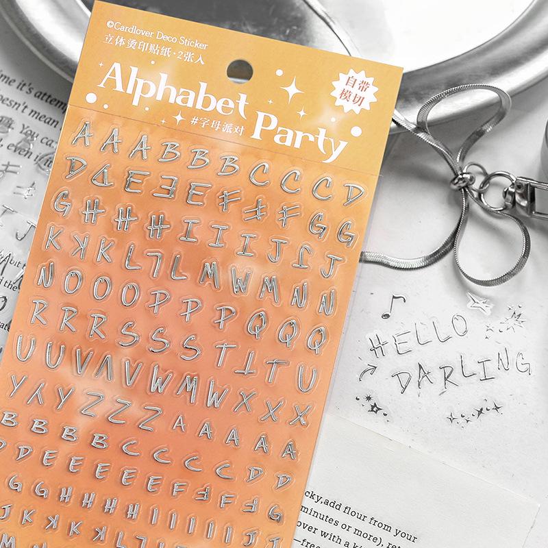 Phantom Dream Series Korean-Style Embossed Stickers for Journals – 4 Designs
