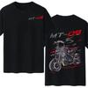 MT-09 Motorcycle Rider Cotton Printed T-shirt Men's Women's   Short Sleeves Vintage Casual Cotton Loose Graphic T-shirt
