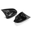 For Toyota Camry 2012-2017 Rearview Side Mirror Cover Wing Cap Sticker Exterior Door Rear View Case Trim Carbon Fiber Look Black