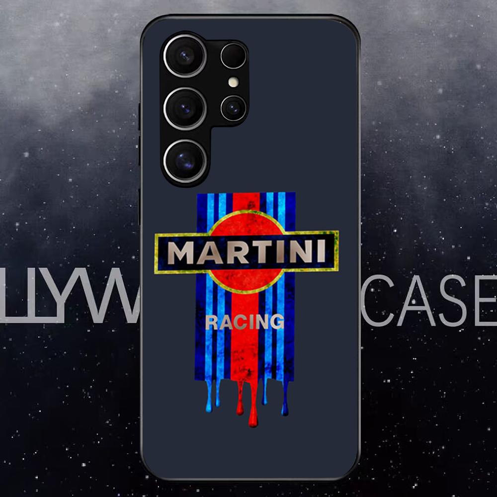 Racing M-Martini-ES Phone Case For Samsung S25 Edge Ultra S23 S22 S21 S20 Ultra Plus S24 Fe A54 A53 A25 Glass Cover