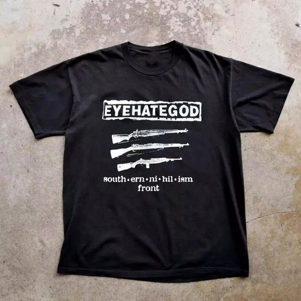 VTG Eyehategod 2009 Turné Pro Muže Ženy Černá Všechny Velikosti Dárkové Tričko Grafické Tričko s Krátkým Rukávem Unisex Muži Ženy Léto