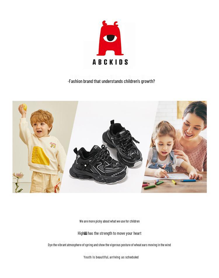 ABCkids Winter Casual Shoes for Older Kids: Thick Sole, Plus Velvet, Unisex Dad Style