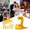 3D Printed Flexible Snake Toy 30Cm- Movable Joints, Adhd Fidget Desk Pet, Realistic Animal Figurine For Home Office Decor & Gift