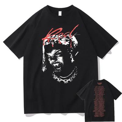 Rapper Playboi Carti New Album Whole Lotta Red Graphic Logo Tshirt Streetwear Mens Hip Hop T Shirt Men Women Fashion T-shirts