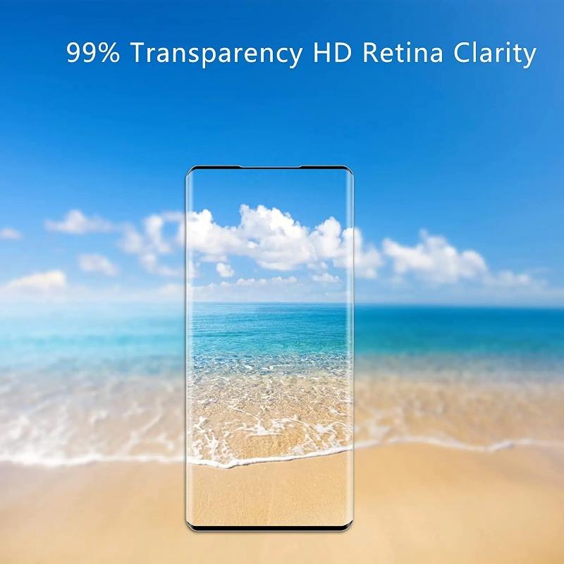 9H Tempered Glass Film For Samsung Galaxy S20 + 4Pcs HD Curved Four Sides Glue Screen Protector Glass