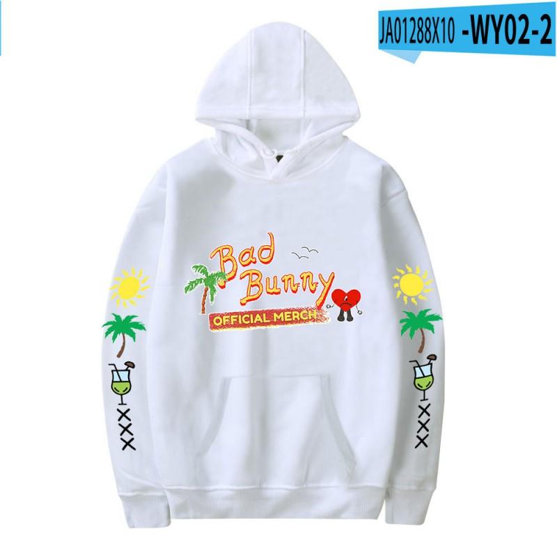 Bad Bunny Graphic Print Unisex Oversized Crewneck Sweatshirt Fall Casual Wear