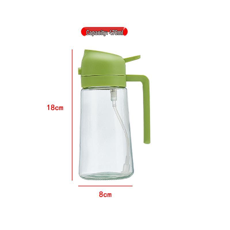 Dual-Use Glass Oil Spray Bottle for Kitchen & Air Fryer