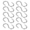 10 Stück S-Haken Tragbar 304 Edelstahl Metall Hängehalter Organizer für Schlüssel Handtuch M4
