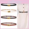 Women Chic Waist Belt Pu Leather With Thread Coupling Design For Dressing Casual