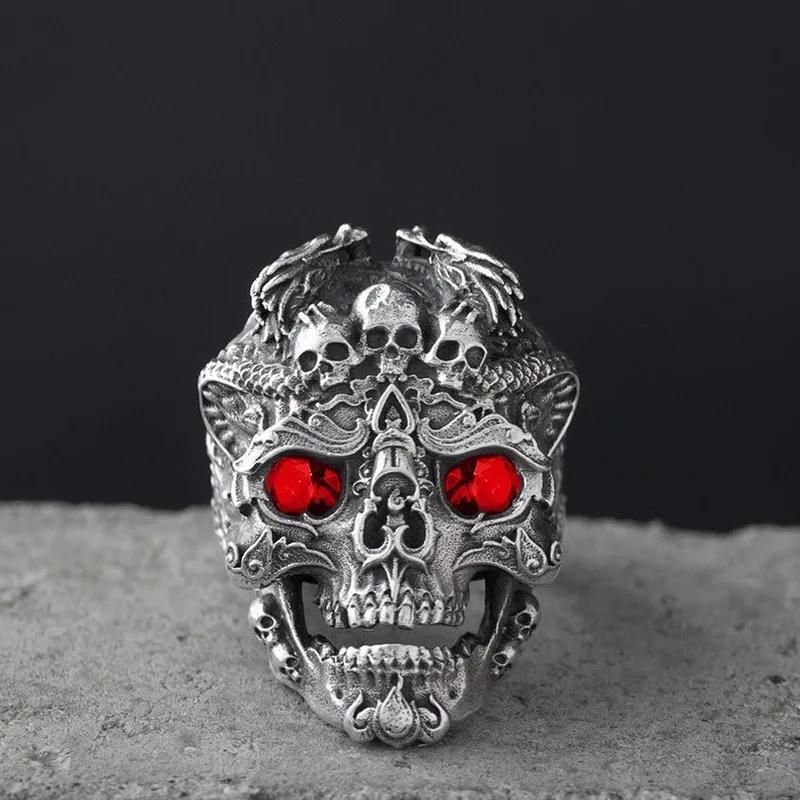 Best Sellers! Rock Gothic Skull Head Ring, Male Gift