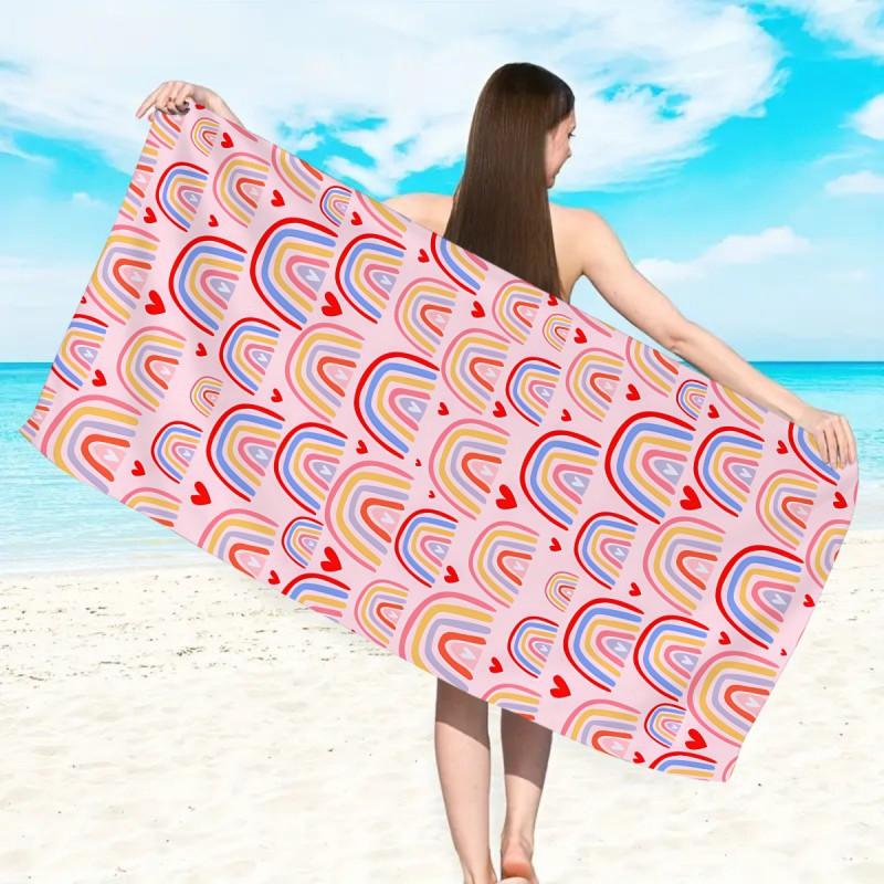 Premium Thickened Microfiber Beach Towel 250g Quick Dry Absorbent Adult Swim Pool Travel Gym Print Design
