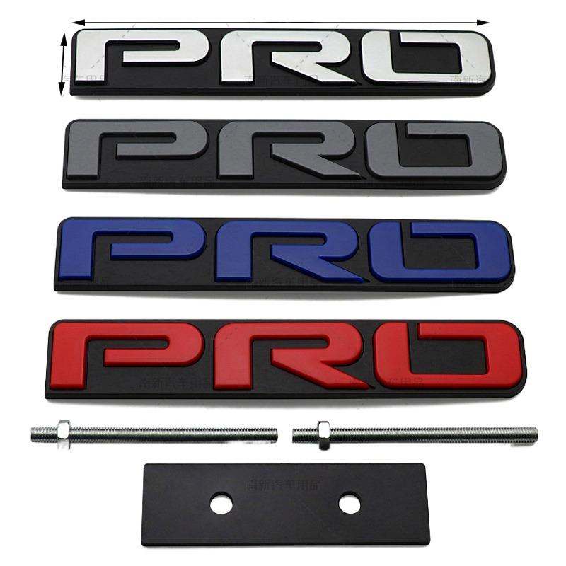 Car Front Grill Badge Grille Emblem with Bolts for TRD PRO Tundra Car