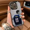 N-Nikola- Jokic 15 MVP For iPhone 17 16 15 14 13 12 11 Pro Max XS  17 Air Silicone Colored Silver Bumper Cover