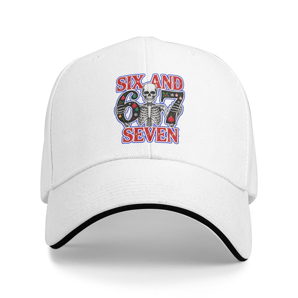 6 7 Christmas Skeleton Baseball Cap Fashion Hip Hop Hats Spring Couple Women Kpop Rock Baseball Caps