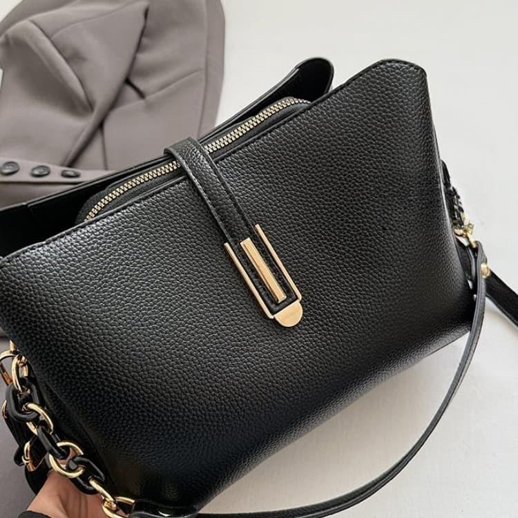 Lychee pattern chain underarm bag women's messenger bag