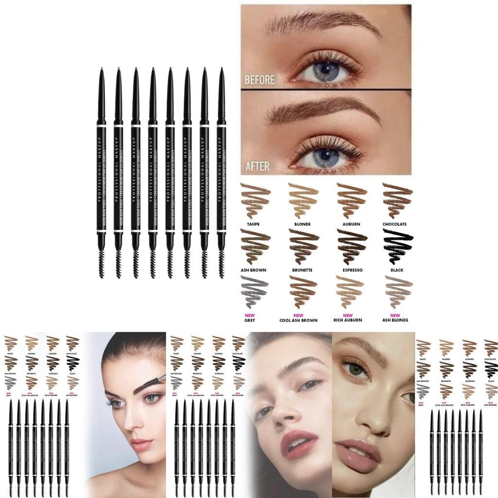 Micro Eye Brow Pencil Dual-ended Precision Brow Pencil For Natural Long-lasting Look