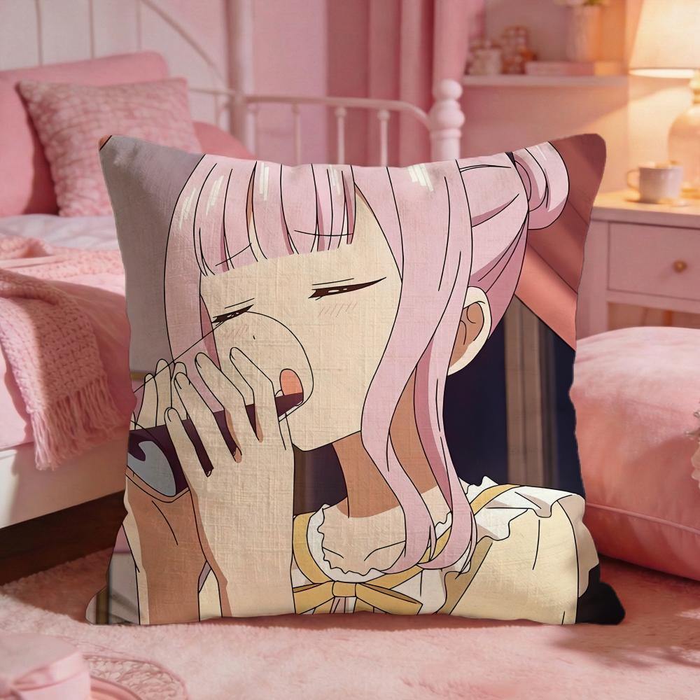 KKaguyasamas Love Is Wars Cushion Cover Premium Comfort Reversible Pillow Cove Two In One Design For Any Room  Car Interior