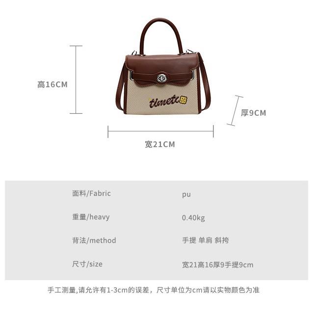 Retro fashion new versatile trend niche student simple college style shoulder bag crossbody handbag bag
