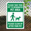 Pcs D Metal Tin Sign Pet Poop Clean Pet Restricted Area Notice Wall Yard Decor Gift cm(Inch) Frameless