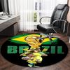 1pc Neymar8 Carpet, Round Rug, Comfortable, Suitable for Entryways, Living Rooms, Office, And Bedrooms, Christmas Decoration