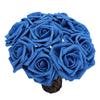 10pcs 8cm PE Foam Rose Flowers Deep Blue Wedding Decor