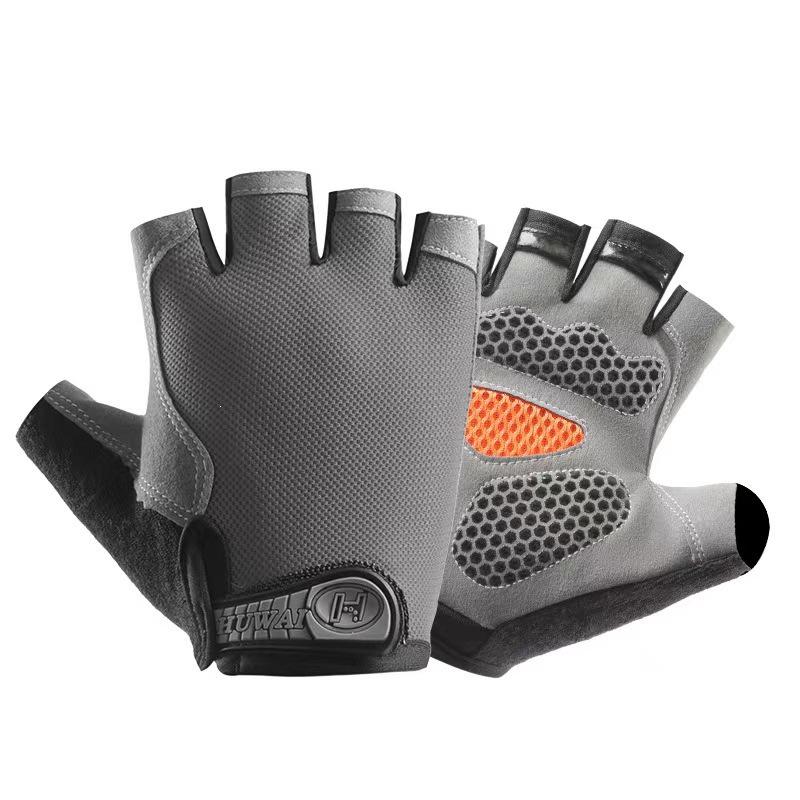 Unisex Halbfinger Atmungsaktive Rutschfeste Handschuhe für Outdoor-Fitness, Radfahren und Klettern.