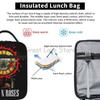 Heavy Metal Guns N Roses Thermal Lunch Bag Portable Insulated Lunch Bento Box for Women Men Work Travel Picnic Food Storage Bags