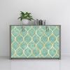 Modern Green Gold Peel and Stick Wallpaper Geometric Nordic Self Adhesive Wallpaper Removable Contact Paper for Living Room