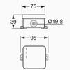 Surface-Mounted Electrical Box Elektro-Plast Nasielsk 75 X 75 X 39 1 Pc
