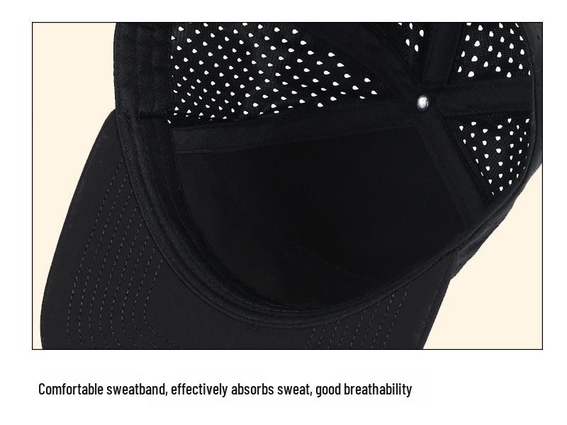 Unisex Quick-Dry Breathable Mesh Duckbill Cap - Custom Logo, Water-Repellent
