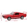 1/32 Scale Toy Car Model for Ford Mustang Vintage Alloy Diecast Car Model Classic Pull Back Car Replica for Kids Gift