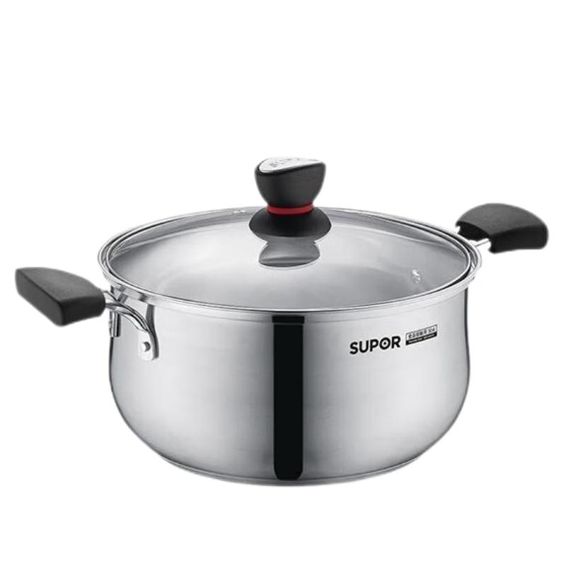 Supor Little Red Circle 304 Stainless Steel Pot