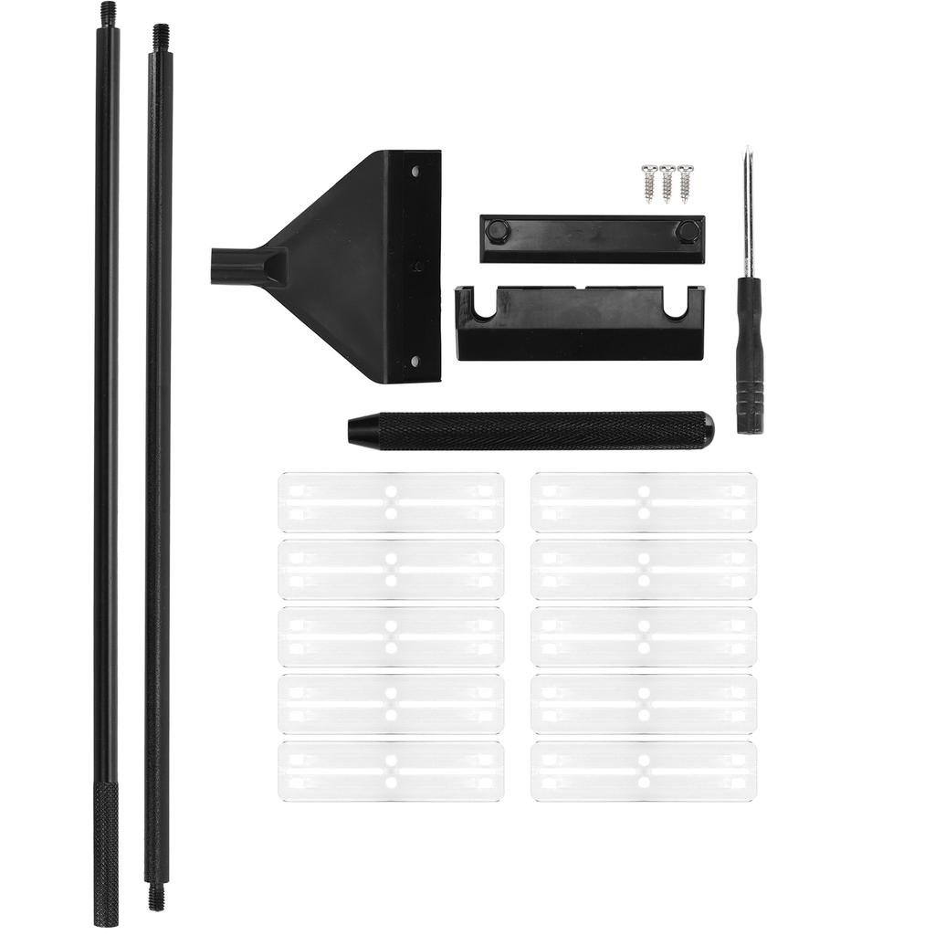 Aquarium Algae Scraper Aluminum Alloy Glass Fish Tank Algae Cleaner with Detachable Pole65cm with