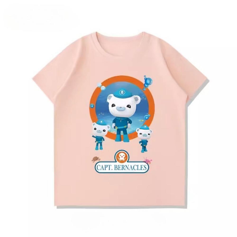 Potdemiel New Octonauts Children's T-Shirt, Cute, Versatile, Casual, Comfortable and Breathable for Boys and Girls