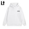 Izzue I.t Unisex Letter Print Heavyweight Hooded Sweatshirt