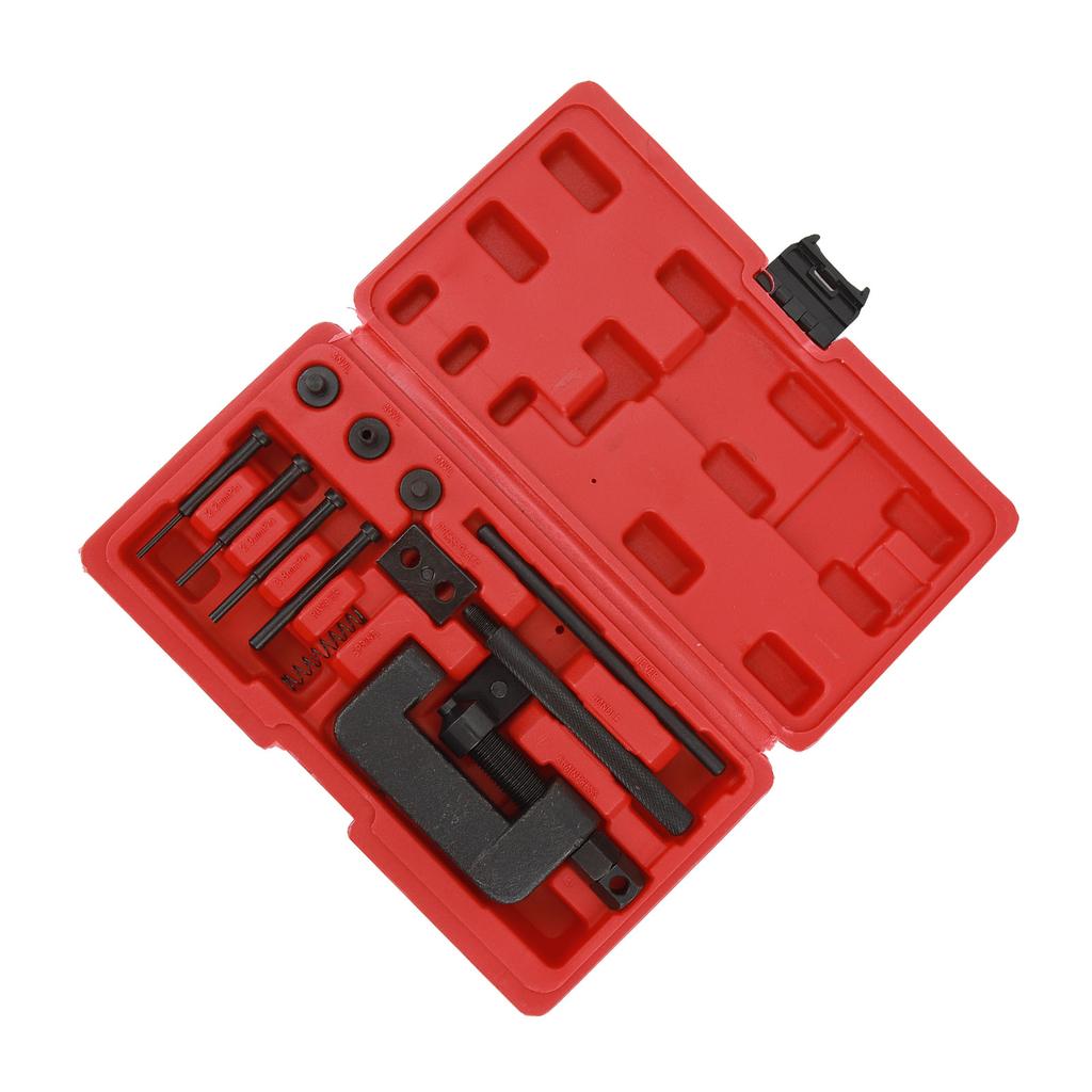 Chain Cutter Breaker Riveting Riveter Tool Kit Portable Chain Cutter Rivet Tool Set for Motorbike
